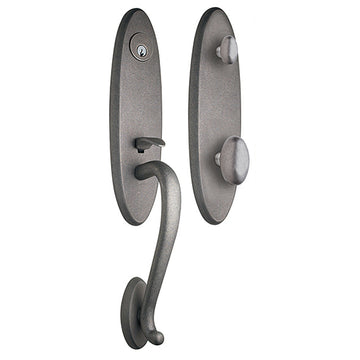 EAGH2001HHDN Rockwell Premium 200 Series Single Cylinder Handle Set with Helmsley Knob in Distressed Nickel Finish